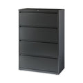 Hirsh Industries Lateral File Cabinet, 4 Letter/Legal/A4-Size File Drawers, Charcoal, 36 x 18.62 x 52.5