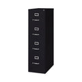 Hirsh Industries Vertical Letter File Cabinet, 4 Letter-Size File Drawers, Black, 15 x 26.5 x 52