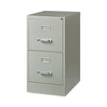 Hirsh Industries Vertical Letter File Cabinet, 2 Letter-Size File Drawers, Light Gray, 15 x 22 x 28.37