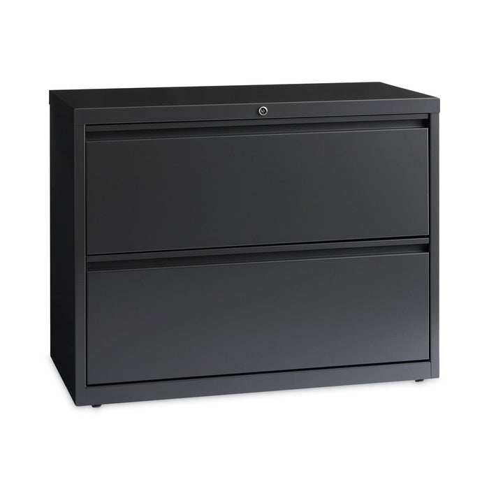 Hirsh Industries Lateral File Cabinet, 2 Letter/Legal/A4-Size File Drawers, Charcoal, 36 x 18.62 x 28