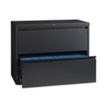 Hirsh Industries Lateral File Cabinet, 2 Letter/Legal/A4-Size File Drawers, Charcoal, 36 x 18.62 x 28