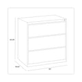 Hirsh Industries Lateral File Cabinet, 3 Letter/Legal/A4-Size File Drawers, Black, 30 x 18.62 x 40.25