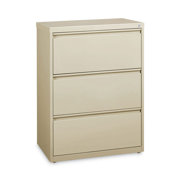 Hirsh Industries Lateral File Cabinet, 3 Letter/Legal/A4-Size File Drawers, Putty, 30 x 18.62 x 40.25