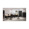 Hirsh Industries Vertical Letter File Cabinet, 4 Letter-Size File Drawers, Black, 15 x 26.5 x 52