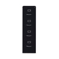 Hirsh Industries Vertical Letter File Cabinet, 4 Letter-Size File Drawers, Black, 15 x 26.5 x 52
