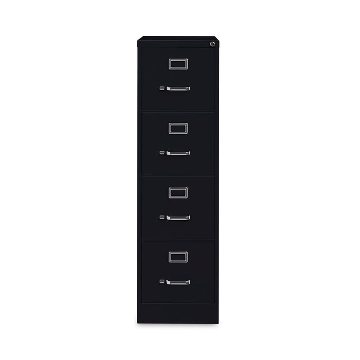 Hirsh Industries Vertical Letter File Cabinet, 4 Letter-Size File Drawers, Black, 15 x 26.5 x 52