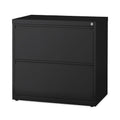 Hirsh Industries Lateral File Cabinet, 2 Letter/Legal/A4-Size File Drawers, Black, 30 x 18.62 x 28