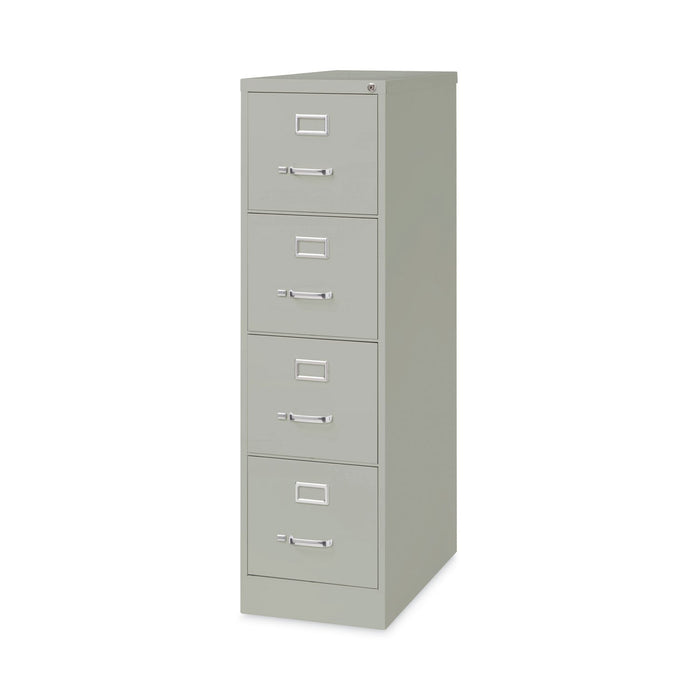 Hirsh Industries Vertical Letter File Cabinet, 4 Letter-Size File Drawers, Light Gray, 15 x 26.5 x 52
