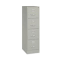 Hirsh Industries Vertical Letter File Cabinet, 4 Letter-Size File Drawers, Light Gray, 15 x 22 x 52