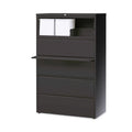 Hirsh Industries Lateral File Cabinet, 5 Letter/Legal/A4-Size File Drawers, Charcoal, 36 x 18.62 x 67.62