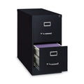 Hirsh Industries Vertical Letter File Cabinet, 2 Letter-Size File Drawers, Black, 15 x 26.5 x 28.37