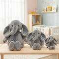 12" Elephant Plush Toy | Ultra-Soft Sensory Stuffed Animal | Nursery Keepsake by ozznekshoes