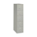 Hirsh Industries Vertical Letter File Cabinet, 4 Letter-Size File Drawers, Light Gray, 15 x 26.5 x 61.37