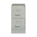 Hirsh Industries Vertical Letter File Cabinet, 2 Letter Size File Drawers, Light Gray, 15 x 26.5 x 28.37