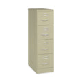 Hirsh Industries Vertical Letter File Cabinet, 4 Letter-Size File Drawers, Putty, 15 x 26.5 x 52