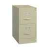 Hirsh Industries Vertical Letter File Cabinet, 2 Letter-Size File Drawers, Putty, 15 x 22 x 28.37