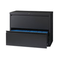 Hirsh Industries Lateral File Cabinet, 2 Letter/Legal/A4-Size File Drawers, Charcoal, 36 x 18.62 x 28