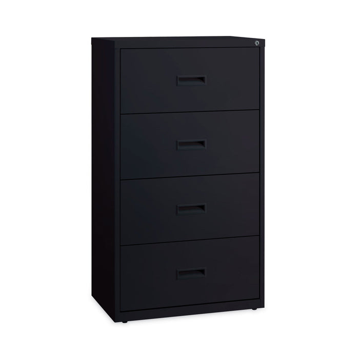 Hirsh Industries Combo File Cabinet, 5 Letter/Legal/A4-Size File Drawers, Black, 36 x 18.62 x 60