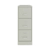 Hirsh Industries Vertical Letter File Cabinet, 3 Letter-Size File Drawers, Light Gray, 15 x 22 x 40.19