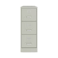 Hirsh Industries Vertical Letter File Cabinet, 3 Letter-Size File Drawers, Light Gray, 15 x 22 x 40.19