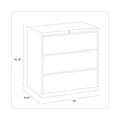 Hirsh Industries Lateral File Cabinet, 3 Letter/Legal/A4-Size File Drawers, Black, 36 x 18.62 x 40.25