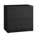 Hirsh Industries Lateral File Cabinet, 2 Letter/Legal/A4-Size File Drawers, Black, 30 x 18.62 x 28