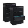 Hirsh Industries Lateral File Cabinet, 4 Letter/Legal/A4-Size File Drawers, Black, 36 x 18.62 x 52.5