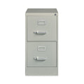 Hirsh Industries Vertical Letter File Cabinet, 2 Letter-Size File Drawers, Light Gray, 15 x 22 x 28.37