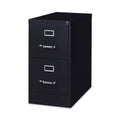 Hirsh Industries Vertical Letter File Cabinet, 2 Letter-Size File Drawers, Black, 15 x 26.5 x 28.37