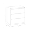 Hirsh Industries Lateral File Cabinet, 3 Letter/Legal/A4-Size File Drawers, Putty, 30 x 18.62 x 40.25