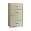 Hirsh Industries Lateral File Cabinet, 4 Letter/Legal/A4-Size File Drawers, Putty, 30 x 18.62 x 52.5