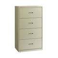 Hirsh Industries Lateral File Cabinet, 4 Letter/Legal/A4-Size File Drawers, Putty, 30 x 18.62 x 52.5