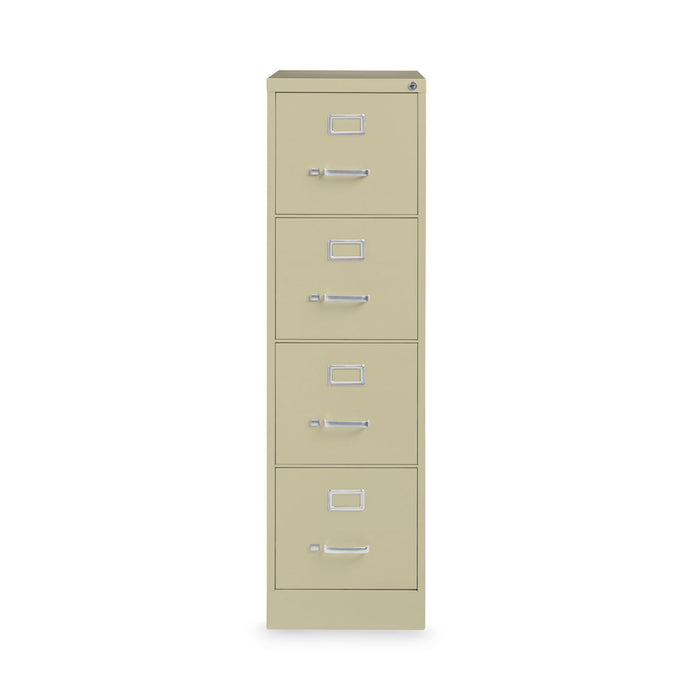 Hirsh Industries Vertical Letter File Cabinet, 4 Letter-Size File Drawers, Putty, 15 x 22 x 52