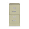 Hirsh Industries Vertical Letter File Cabinet, 2 Letter-Size File Drawers, Putty, 15 x 26.5 x 28.37