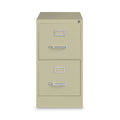 Hirsh Industries Vertical Letter File Cabinet, 2 Letter-Size File Drawers, Putty, 15 x 26.5 x 28.37