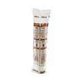 Dart Bare by Solo Eco-Forward PLA Paper Hot Cups, 8 oz, Leaf Design, White/Green/Orange, 50/Bag, 20 Bags/Carton