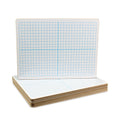 Flipside Graphing Two-Sided Dry Erase Board, 12 x 9, XY Axis Front, White Back, 12/Pack