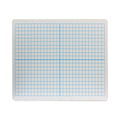 Flipside Graphing Two-Sided Dry Erase Board, 12 x 9, XY Axis Front, White Back, 12/Pack