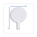 Flipside Dry Erase Paddle, 9 x 5, White, 12/Pack