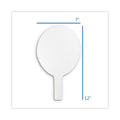 Flipside Dry Erase Paddle, 12 x 7, White, 12/Pack