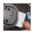 Flipside Magnetic Two-Sided Red and Blue Ruled Dry Erase Board, 12 x 9, Ruled White Front, Unruled White Back, 12/Pack