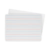 Flipside Two-Sided Red and Blue Ruled Dry Erase Board, 12 x 9, Ruled White Front, Unruled White Back, 12/Pack