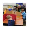 Flipside Study Carrel, 48 x 18, Assorted Colors, 24/Pack