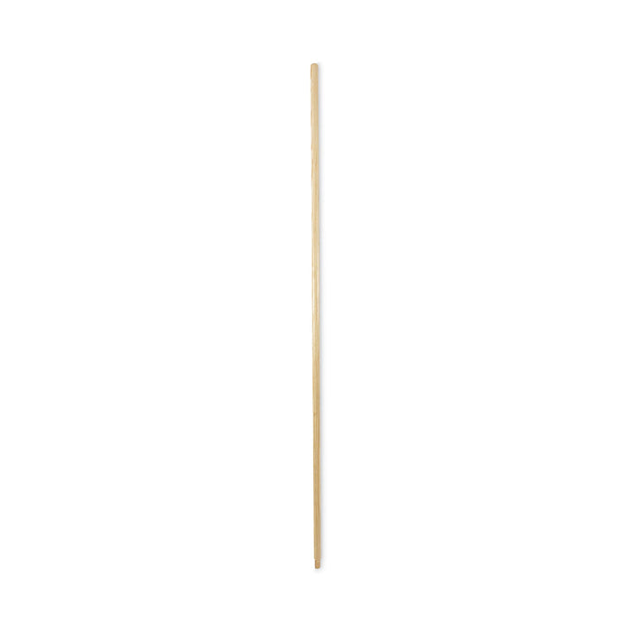 Boardwalk Threaded End Broom Handle, Lacquered Wood, 0.94" dia x 60", Natural