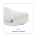 Boardwalk Premium Cut-End Wet Mop Heads, Rayon, 20oz, White, 12/Carton
