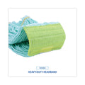 Boardwalk EcoMop Looped-End Mop Head, Recycled Fibers, Medium Size, Green
