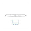 Boardwalk Clip-On Dust Mop Frame, 60w x 5d, Zinc Plated