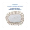 Boardwalk Wedge Dust Mop Head, Cotton, 17.5 x 13.5, White