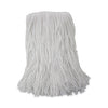 Boardwalk Mop Head, Value Standard Head, Rayon Fiber, Cut-End, Size No. 16, White, 12/Carton
