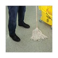 Boardwalk Handle/Deck Mops, 12 oz White Cotton Head, 48" Oak Wood Handle, 6/Pack